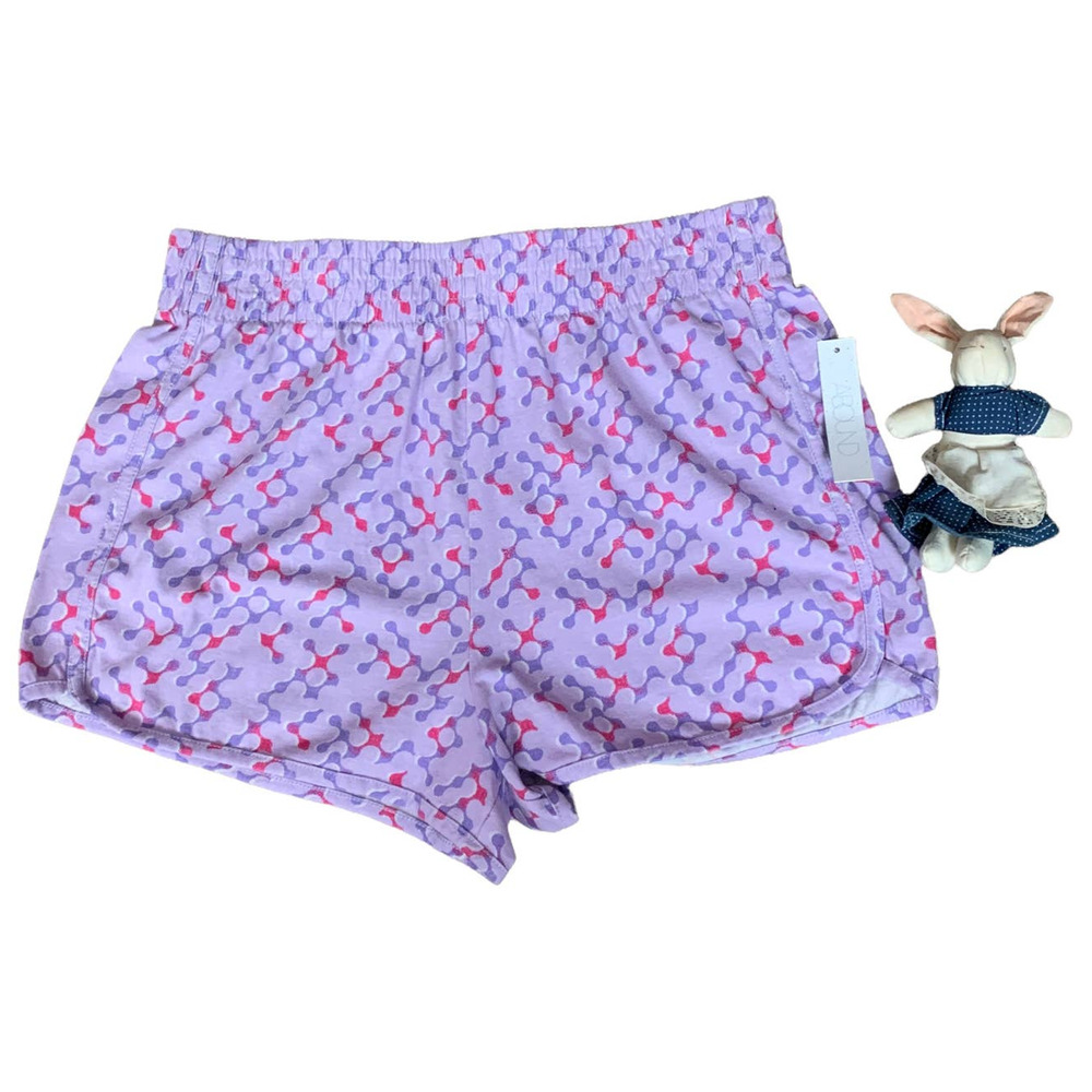 Purple Organic Cotton Jogger Shorts SIZE 2X DNA Molecules Geekcore Nordstrom NEW - Picture 4 of 7
